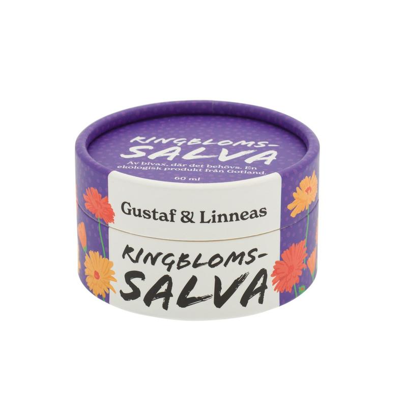 Ekologisk Ringblomssalva i pappförpackning by G&L, 60g 65x35mm