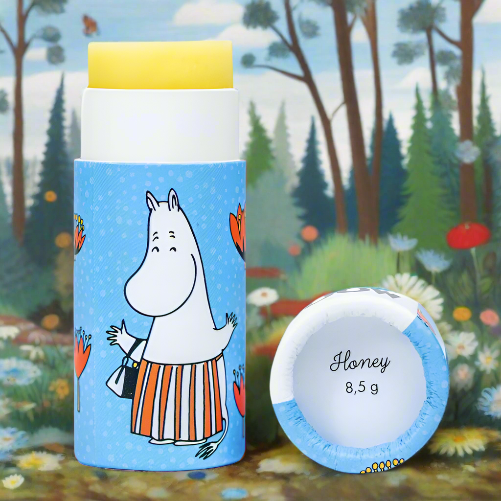 Moomin by G&L - Läppcerat av bivax med honung, 8.5g 57x22mm