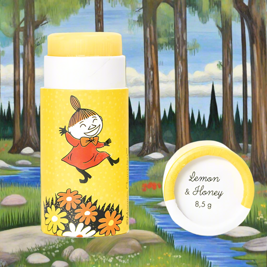 Moomin by G&L - Läppcerat av bivax med citron & honung, 8.5g 57x22mm