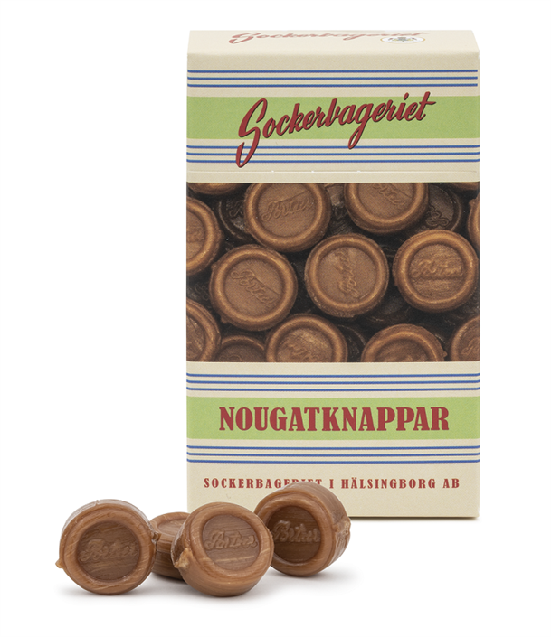 Nougatknappar ask, 70g